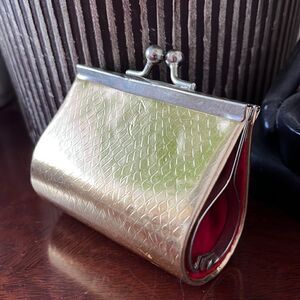 Vintage 50s 60s Gold Change Purse  